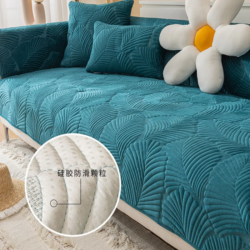 Dicken Plüsch Sofa Handtuch Universal Nicht-Slip Ecke Sofa Kissen Armlehne  Samt Sofa Abdeckung Matte Hause Dekoration Abdeckung Solide farbe -  AliExpress