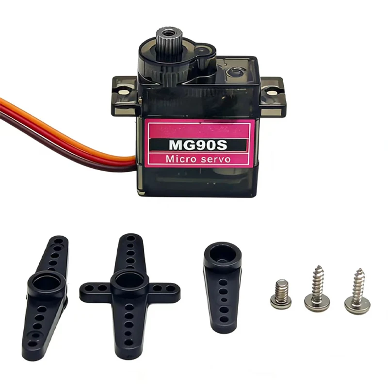 Lot de 2/4/8/10 Servos MG90S 9g Micro Engrenages Métalliques RC