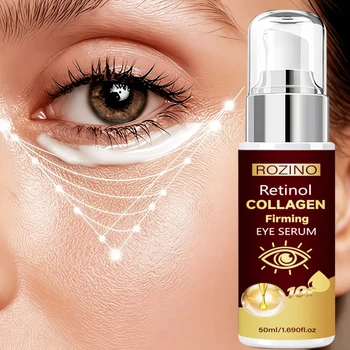 La crema contorno occhi al retinolo ROZINO ha una texture leggera e morbida, è delicata e facile da applicare, lasciando la pelle fresca e non appiccicosa. Si prende cura delicatamente della pelle intorno agli occhi, l