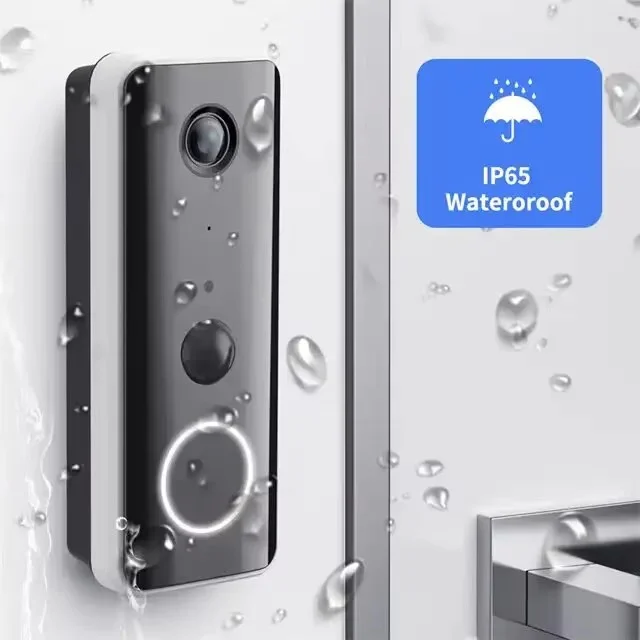 Glomarket Tuya 비주얼 초인종 무선 카메라 인터콤 모션 감지 야외 방수 스마트 비디오 초인종 보안 시스템