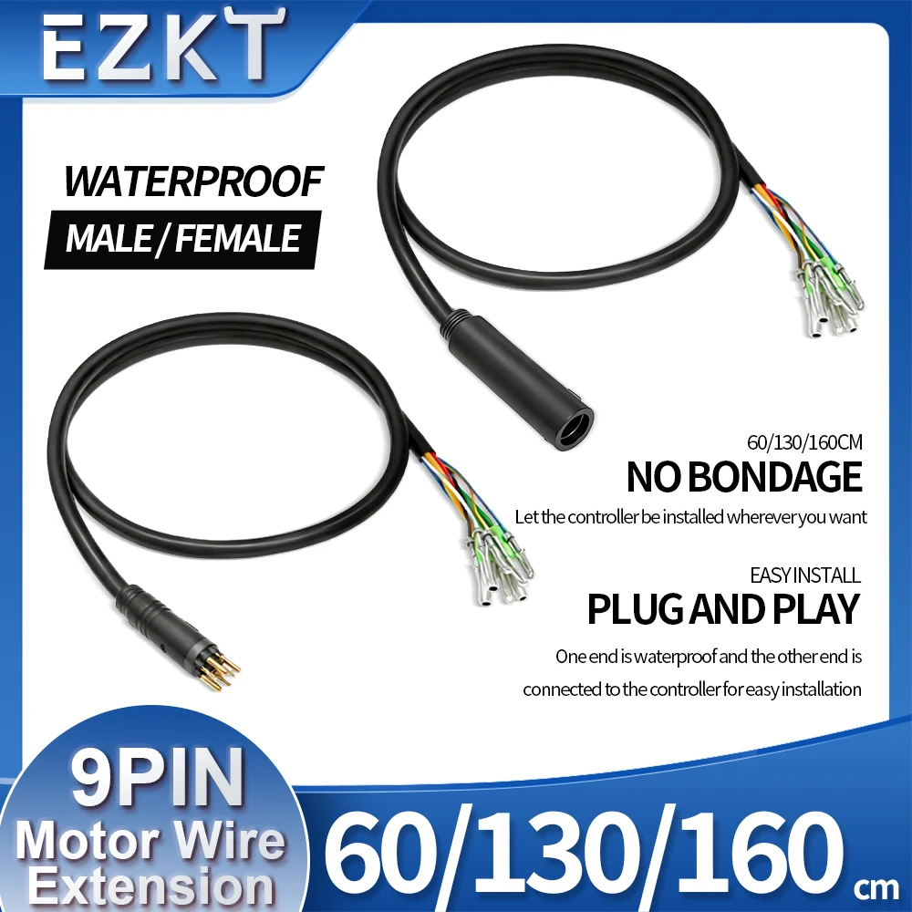 Cavo Di Prolunga Per Conversione Motore Ebike JULET 9pin 60cm - Foto 4