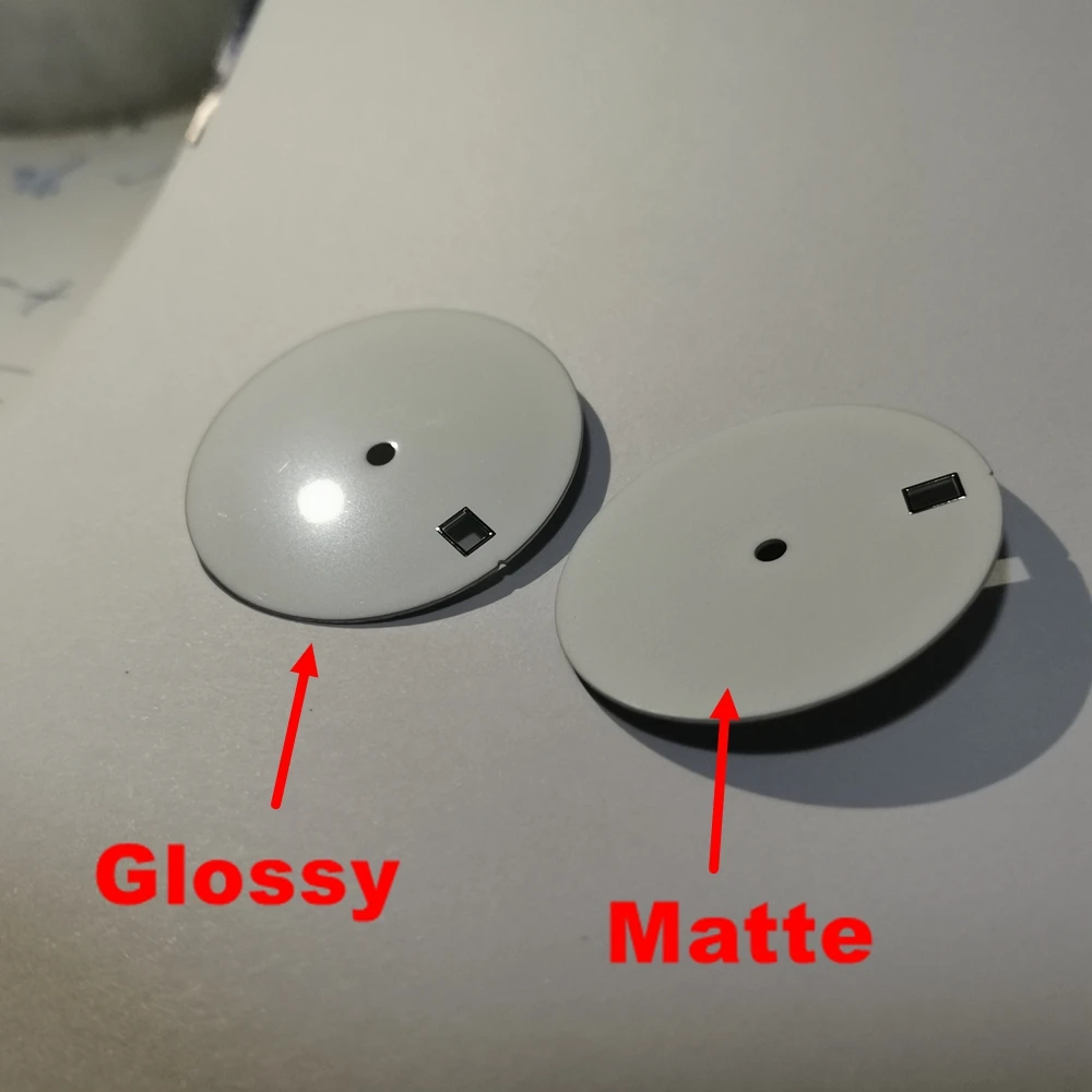 Blank Watch Dial for NH35 Movement 29mm Glossy Matte Window 3H Silver Sticker Watch Face Accessories