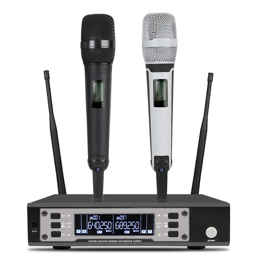 UHF 장거리 듀얼 채널 핸드헬드 전문 무선 마이크 시스템, 스피커용 EW135G4, 무대 공연 다이나믹 4