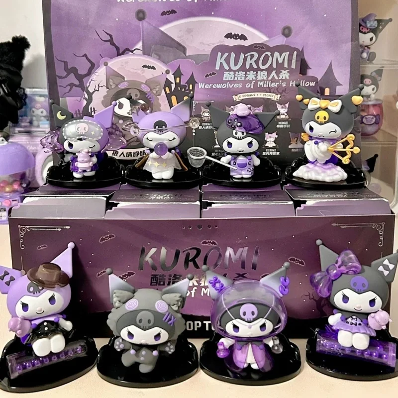 

New Original Sanrio Kuromi Werewolves Miller'S Hollow Series Blind Box Doll Cute Toy Anime Model Erewolves Of Miller Hollow Gift