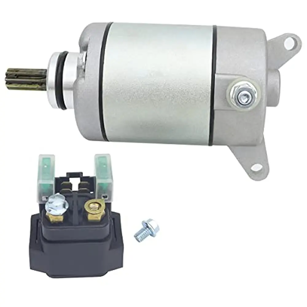 Starter Motor & Solenoid Relay fit for Yamaha YFZ450 YFZ450 LE 04