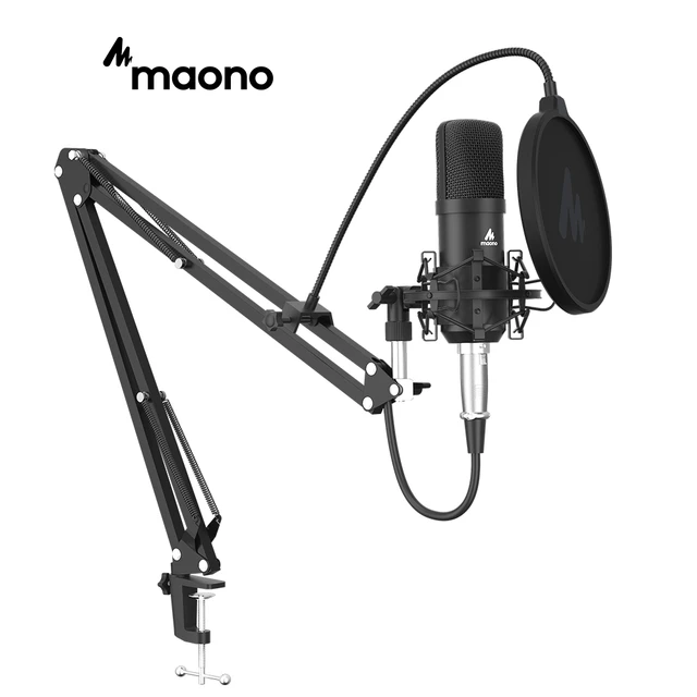 MAONO AU-A03 Condenser Microphone Professional Podcast Studio Microphone  Audio 3.5mm Mic for Laptop,Mobile  Phone,Compyter,,Karaoke,Gaming,Recording