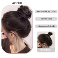 Chignon synthétique perruque Extensions de Chignon rétractable Chignon postiche droite beignet Chignon Updo cheveux pour les femmes toutes les Occasions utiliser 5
