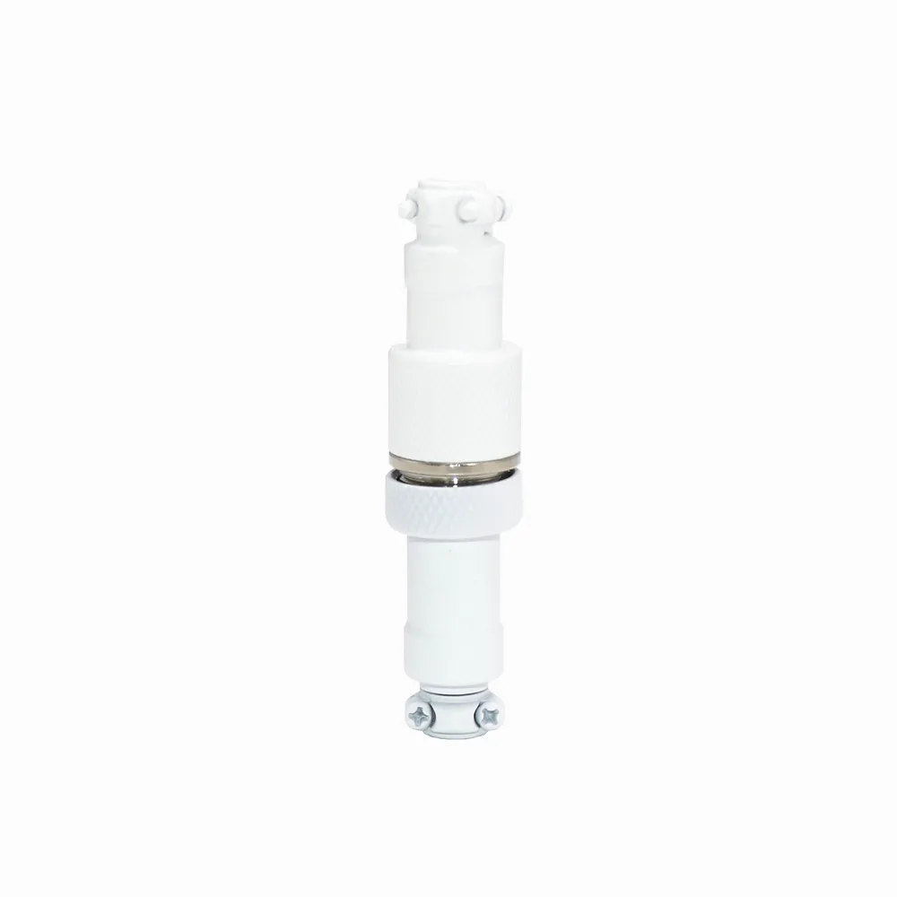 Black White GX12 Aviator With Black White Silver Ring Socket Docking 4 Core 4Pin for Mechanical Keyboard Coiled USB Type C Cable