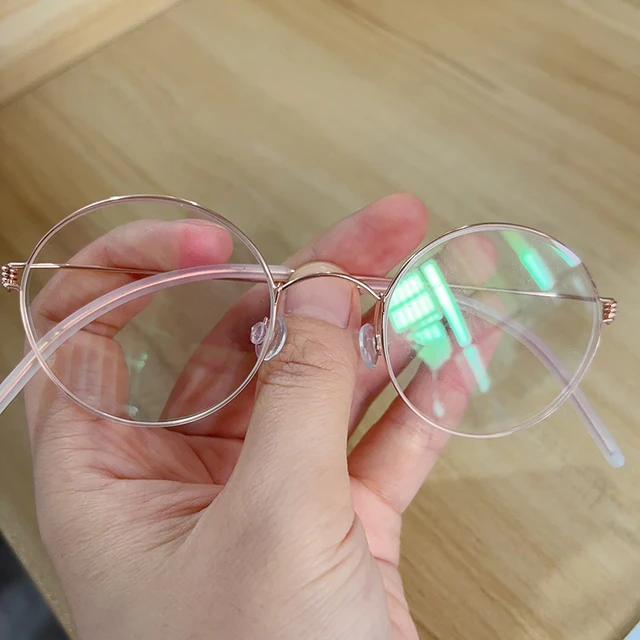 Occhiali Da Sole Vintage Rotondi In Oro Blu - Foto 2