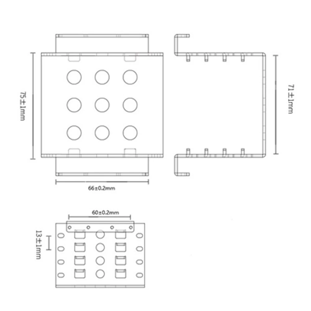 4 Bay 2.5 inch to 3.5 inch SSD Hard Drive Caddy Aluminum Alloy Computer Holder Bracket Dock Holder SSD Tray