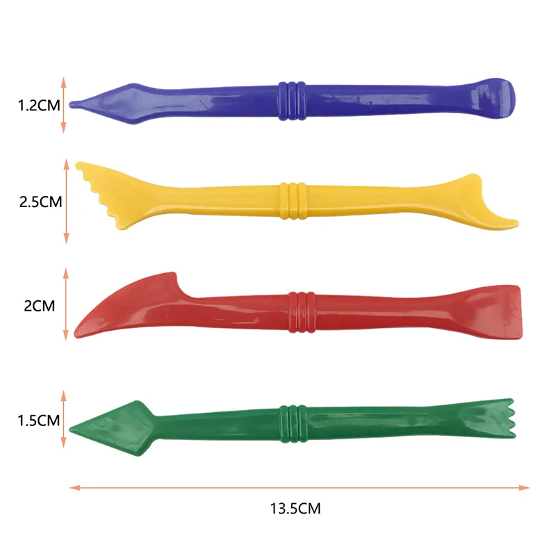 Play Dough Model Tools Creative 3D Plasticine Playdough Set Clay Cutters Moulds Deluxe Set Learning Education Kids Toys 6
