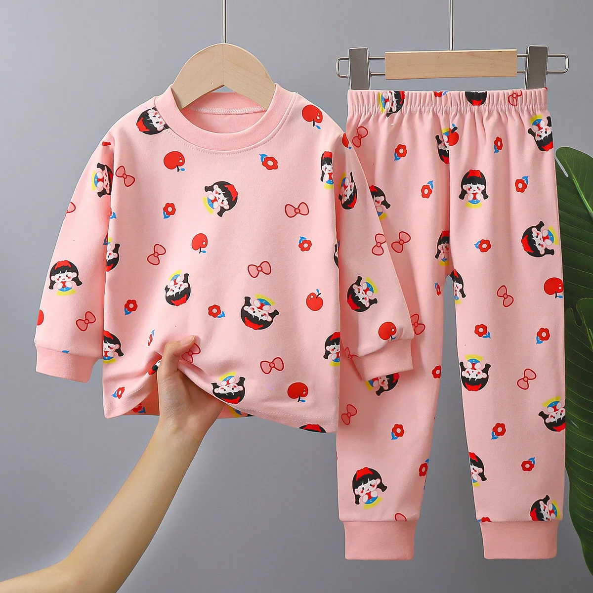 New Children's Underwear Set Autumn Coat Autumn Pants Two-Piece Set For Boys Girls Cotton Winter Warm Pajamas Loungewear children underwear suits children clothes