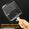 Wood Handle Cat Litter Shovel Metal Scooper with Hook Portable Stainless Steel Sifting Kitten Toilet Pet Products Cleaning Tool