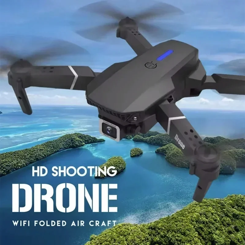 2025 NEW E88 Pro WiFi FPV Drone Wide Angle HD 4K 1080P Camera Height Hold RC Foldable Quadcopter Helicopter Toys Gift New