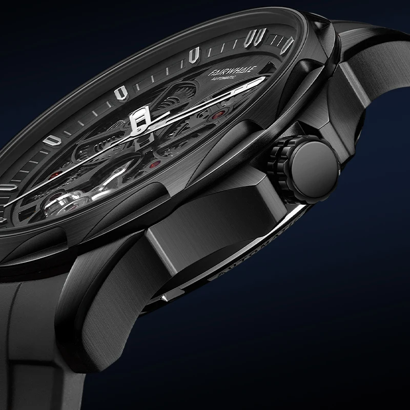 FAIRWHALE New Luxury Tourbillon Watch Fashion Waterproof Male Clock Luminous Automatic Mechanical Men Watch Reloj Hombre