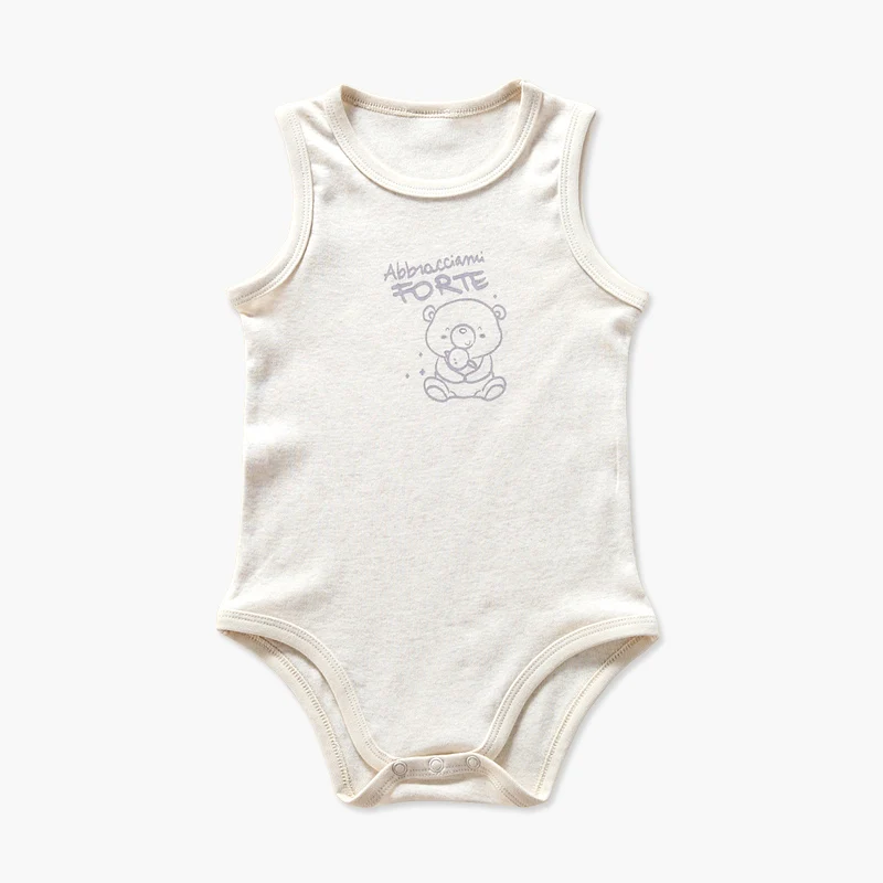Cotton Romper Baby Clothes Romper Children Summer Boy and Girls Clothes Kids Sleeveless 100% Combed Cotton Overall Baby Overalls round Neck