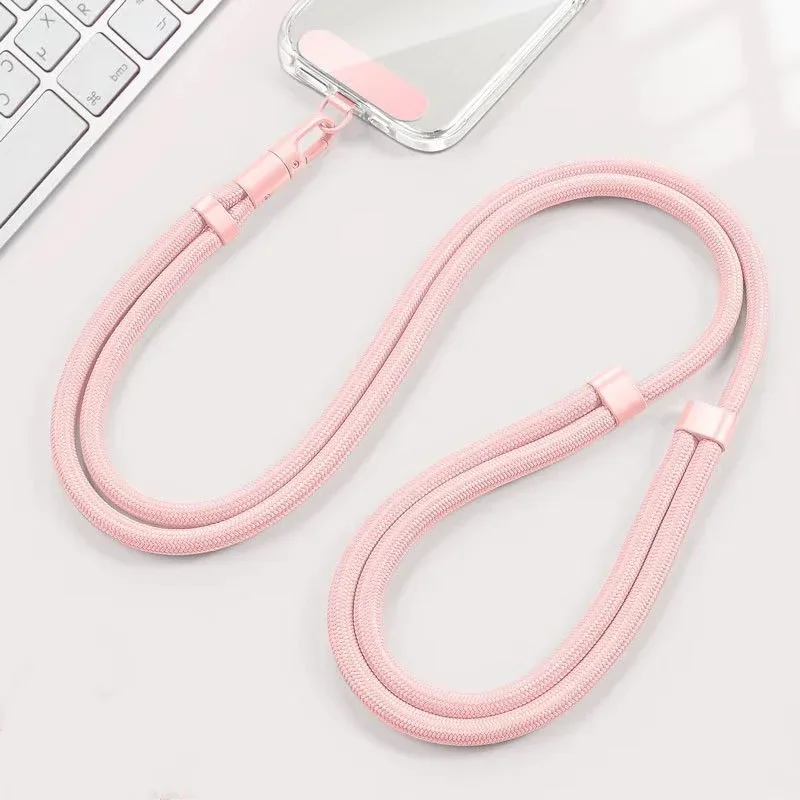 Adjustable Crossbody Phone Lanyard with Patch Attachment