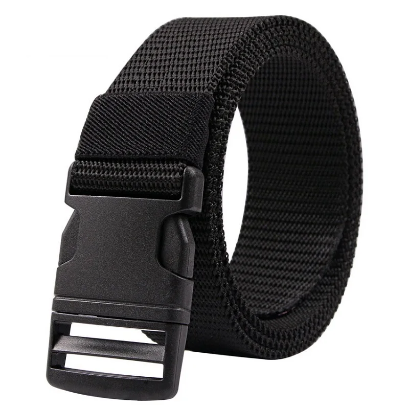 Brown Nylon Tactical Belt For Men Outdoor Multi Functional