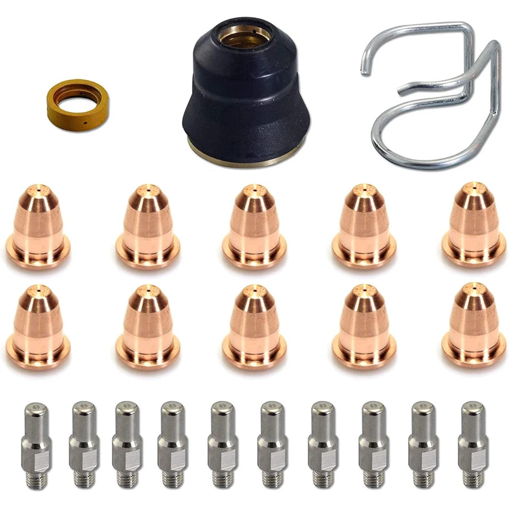 

Plasma Electrode PR0110 Tip 0.8 PD0116-08 Shield Cup Kit For S45 Torch 10 Plasma Torch Nozzle PD0116-08 Plasma Torch Electrode