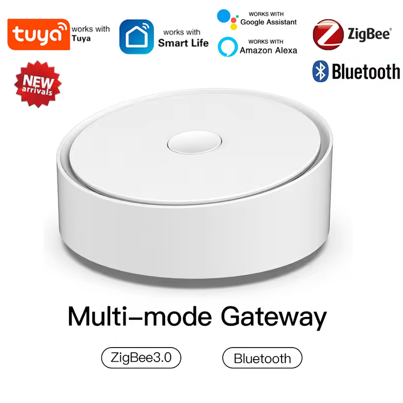 MOES Tuya New Multi-mode Smart Gateway ZigBee3.0 Bluetooth Mesh Hub Work with Smart Life App Voice Control via Alexa Google Home