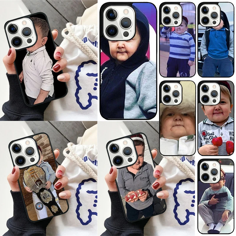 Hasbulla Fighting Meme Mini Khabib Blogger 17 Cover Per Iphone 13 14 12 Mini 11 15 Pro Max 7 8 Plus Xr Xs Max Se 2020 Custodia Per Telefono