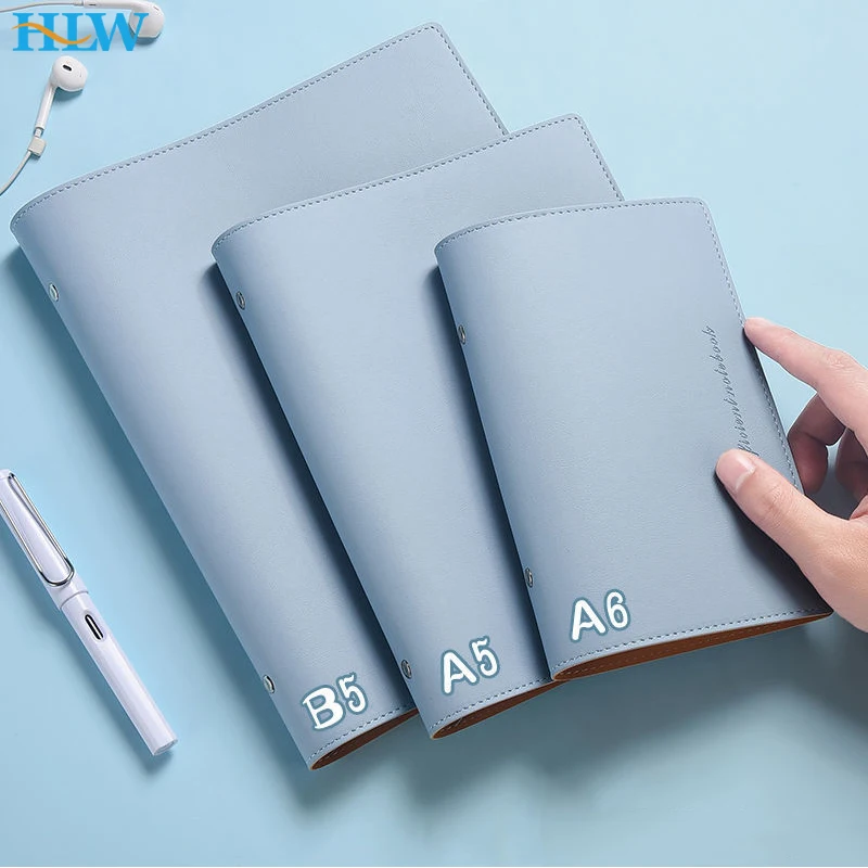 A6 A5 B5 Leder Shell Notebook Ringbuch Tagebuch Notebook Papier Halter Tragbare Tagebuch Notizblock Schreibwaren Geschenk