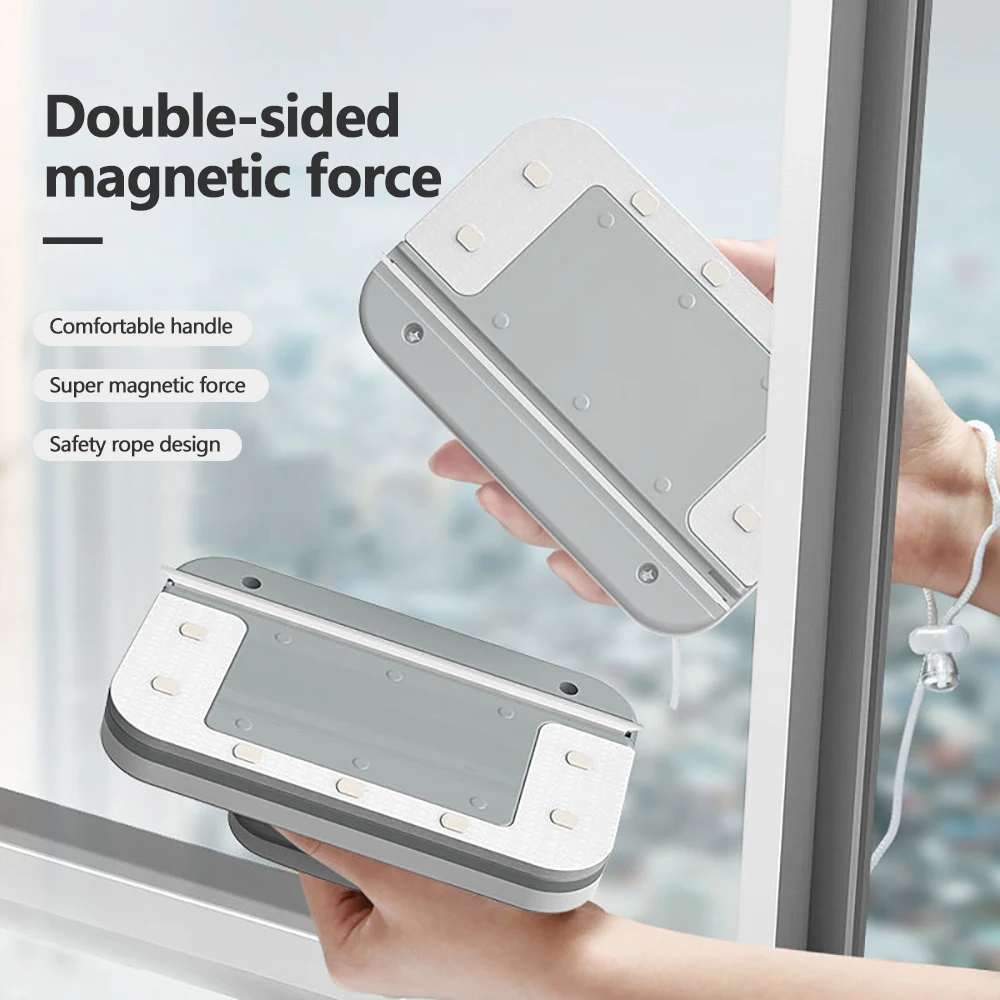 3-45mm Magnetic Window Cleaner Double Side Window Wiper Glass Cleaner Brush for Washing Windows Outside Household Cleaning Tool window cleaning brush window cleaner