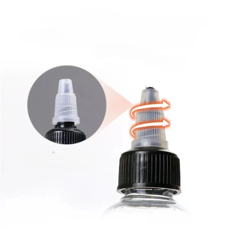 1Pcs 30ml/60ml/100ml/120ml/250ml Plastic PET Juice Liquid Capacity Dropper Bottles Twist Top Cap Tattoo Pigment Ink Containers 3