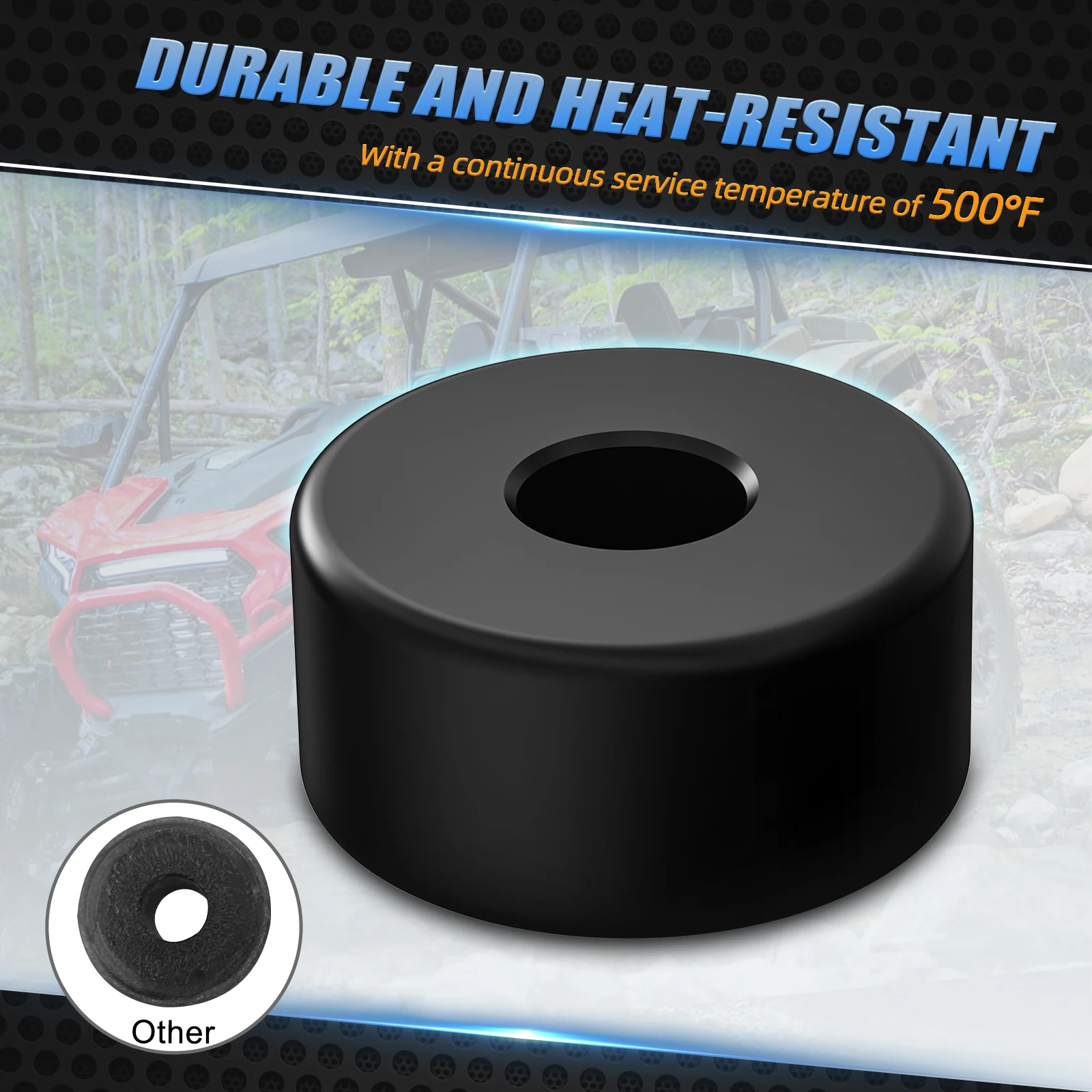 2 Stück für Polaris RZR XP 1000 Angetriebene Kupplungsrollen-Set RZR 900 2016-2023 500 ° F 260 ℃ Hitzebeständiges Sekundärkupplungsrollen-Set – Detail 4