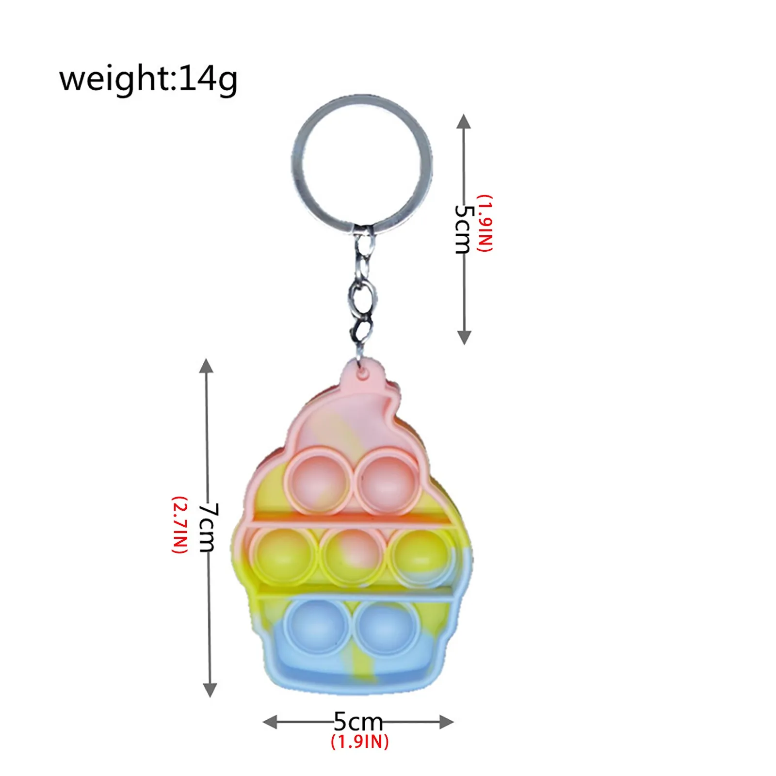 Mini Pops Simple Dimple Keychain Its Push Bubble Anxiety Sensory Fidget Toy Anti Stress Relief For Autism Adults Key Chain Toys squishy mesh ball Squeeze Toys