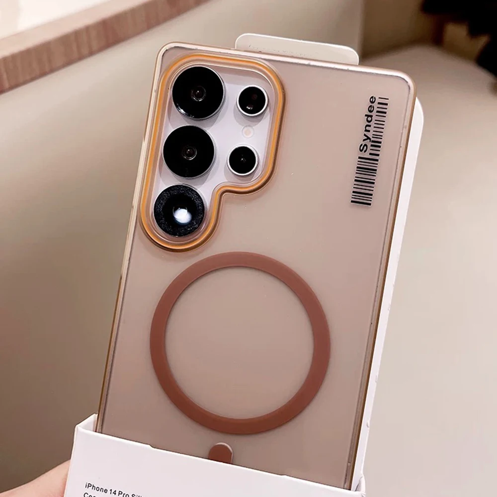 Matte Magnetic Translucent Slim Label Phone Case