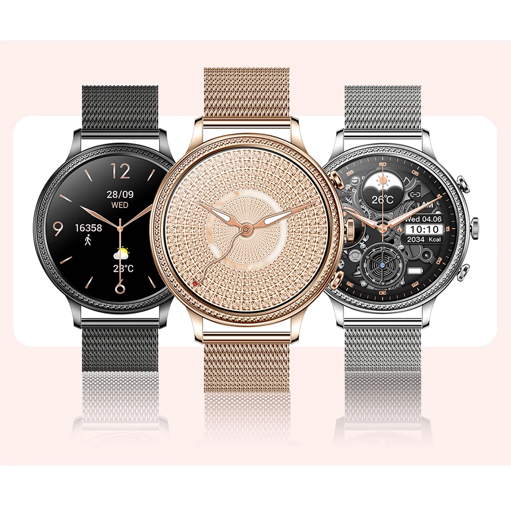 

Fashion Smart Watch Health Check Sport BT Heart Rate Waterproof Blood Pressure HD Display Sport Modes For Android iOS