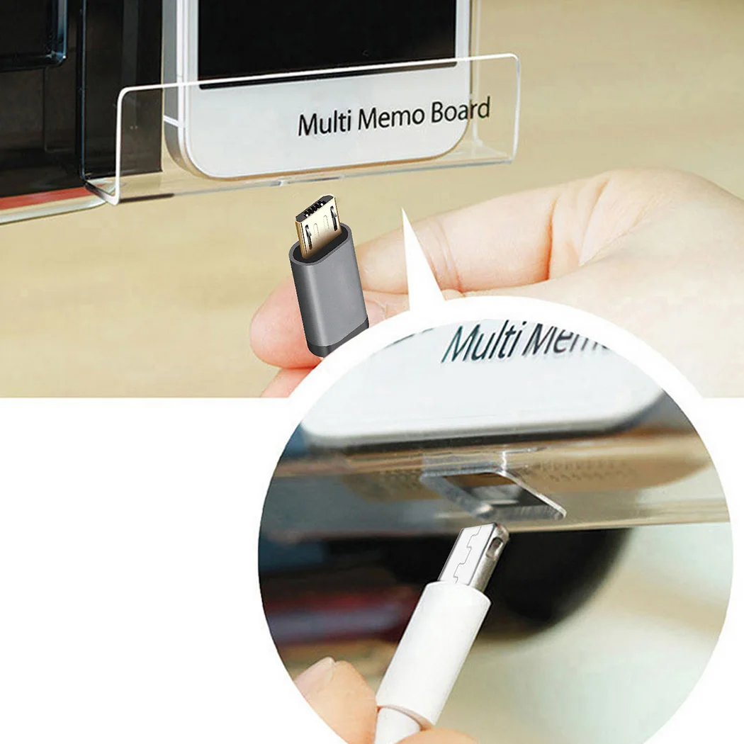 

Creative Acrylic Monitor Message Memo Board For Sticky Note Transparent Name Card Phone Holder Desktop Home Office Storage