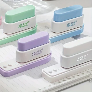 Poinçon à 5 trous pour organisateur de bureau, matériau ABS, classeur de documents pour carnet de notes, parfait pour la reliure, fournitures scolaires et de bureau, 1 pièce