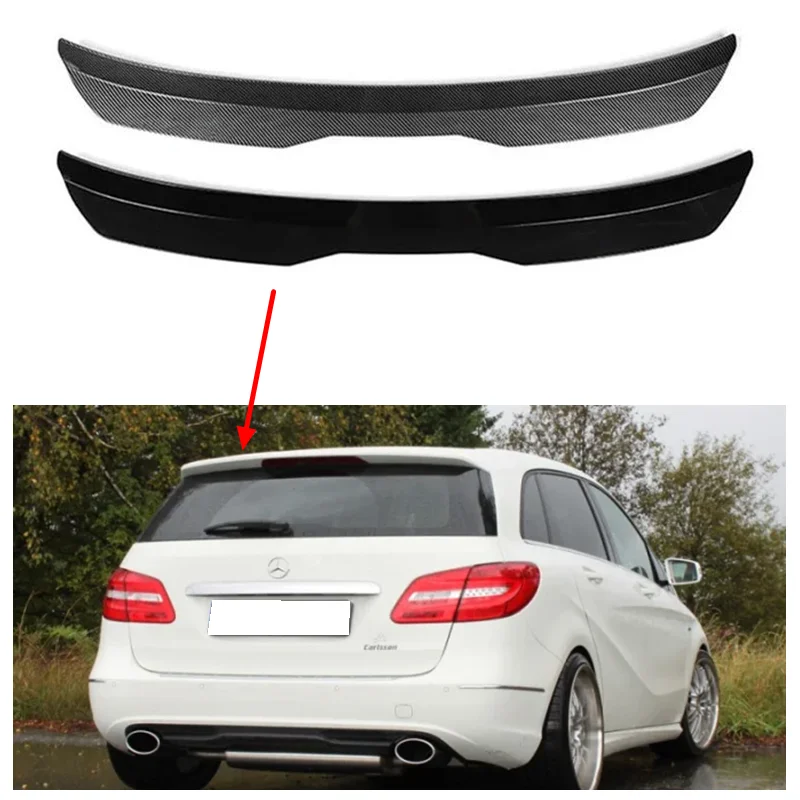 For Benz W246 W245 B200 B45 2009 - 2018 Roof Spoiler ABS Material Car Rear Trunk Wing Universal 1