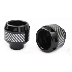 Universal Front Suspension Aluminum Frame Slider for Motorcycles, Scooters, and E - Bikes (Pattern Black)