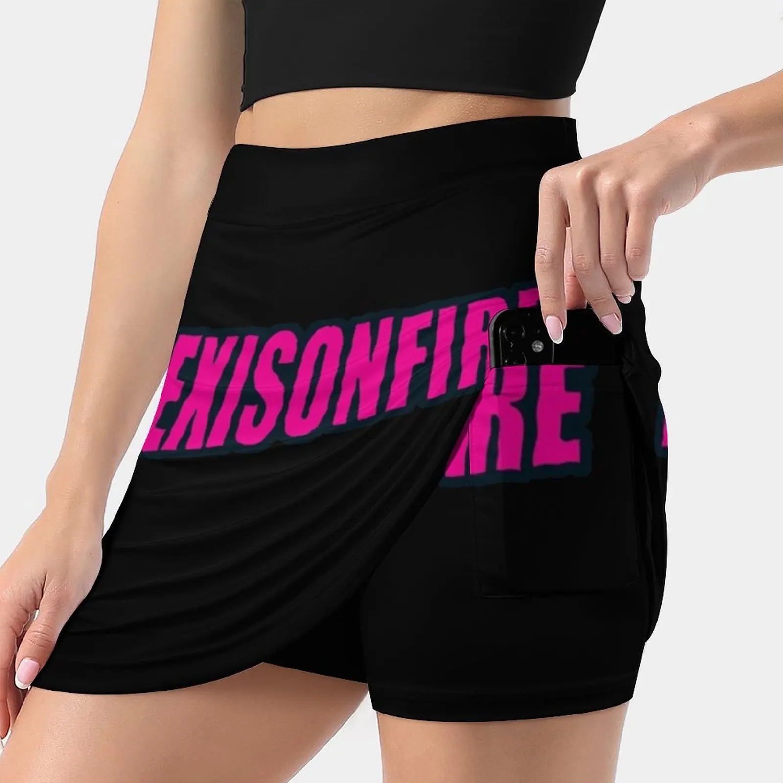 

Alexisonfire Sticker Women'S Fashion Sporting Skirt With Pockets Tennis Golf Running Skirts Alexisonfire Ladies Short Skirt