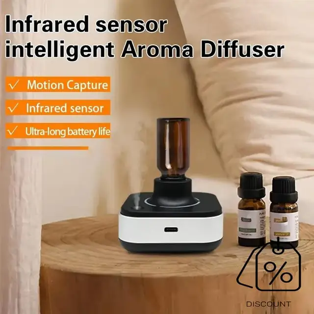 ABKR-Innovative Smart Aroma Diffuser - Infrared Automatic, Waterless Essential Oil Air Freshener Machine For Home 2