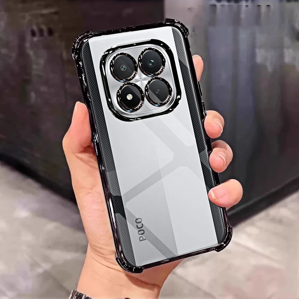 Sleek Transparent Black Phone Case - Soft TPU Protective Cover