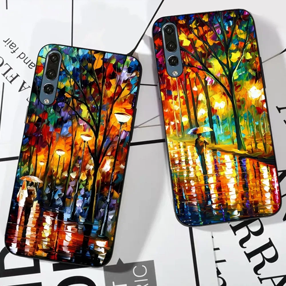 L-Leonid Oil A-Aremov Custodia Per Telefono Con Pittura Per Huawei P 8 9 10 20 30 40 50 Pro Lite Psmart Honor 10 Lite 70 Mate 20Lite