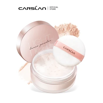 CARSLAN-브라이트닝 루스 피니싱 파우더, 메이크업, 오일 컨트롤, 방수, 오래 지속되는 매트, 반투명 페이스 세팅, 파우더 픽서
