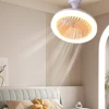 E27 Aromatherapy Ceiling Fan with Lighting Lamp Bedroom Silent Wireless Ceiling Fan Light Remote Control Electric Fans for Home 5