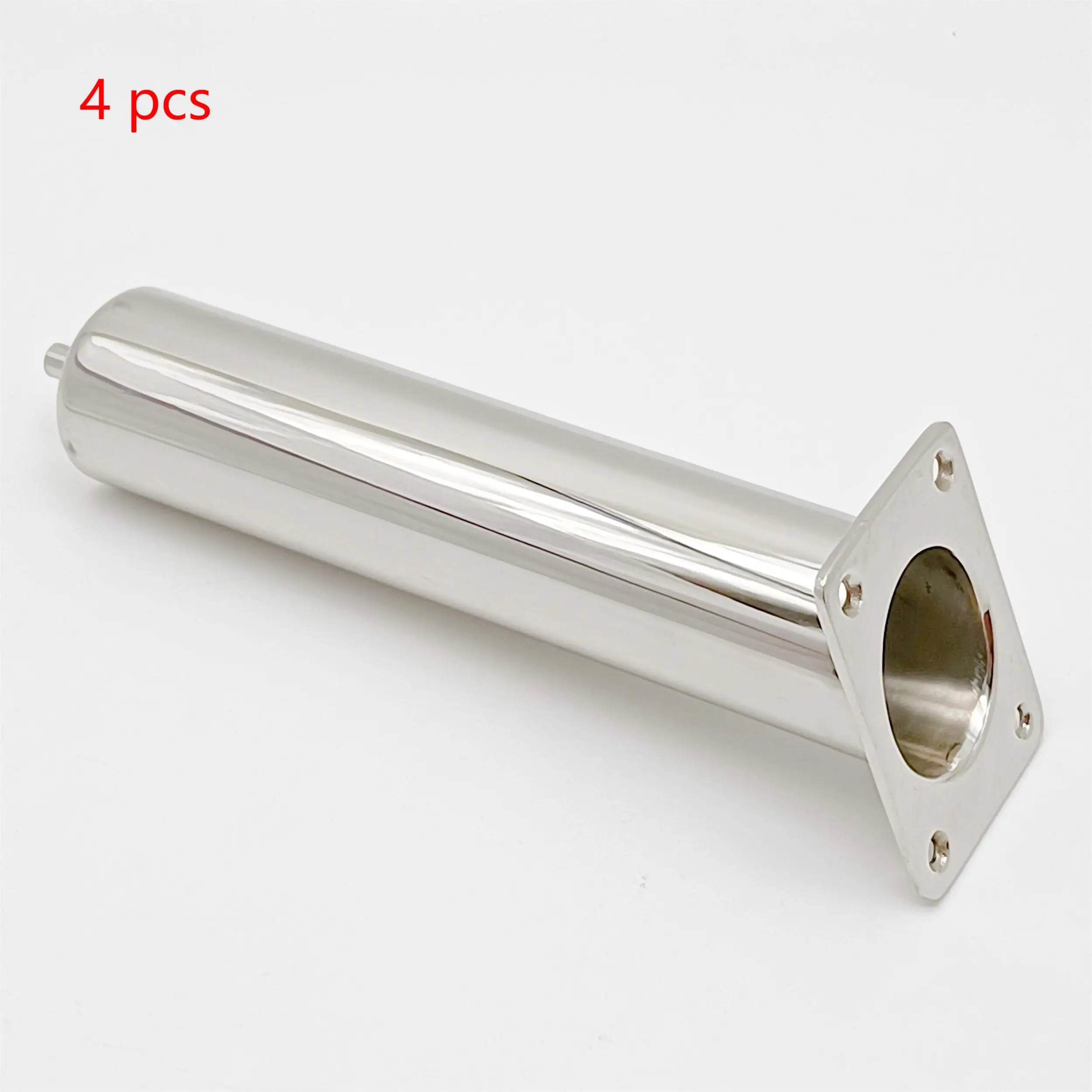 

4 PCS 20 Degree Boat Fishing Rod Holder With Drain Mirror Polished Marine Grade 316 Stainless Steel