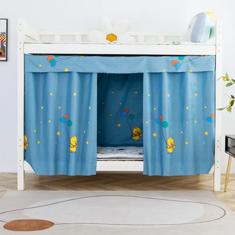 실용적인 상단 벙크 커튼, 방진 인쇄 음영 커튼, 햇빛 방지