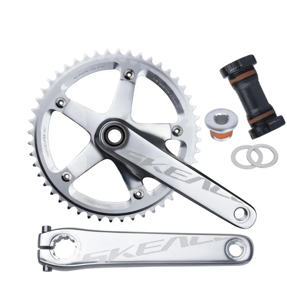 

Bicycle Crankset Chain Wheel 48t/49t Anti-skid Wear-resistant Aluminum Alloy Cycling Track Fixed Gear