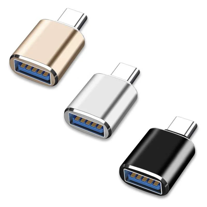 1-4개 USB A 타입 수-USB 타입-C 암 어댑터 변환기, 타입 C-USB 3.0 OTG 어댑터 커넥터 (노트북, 휴대폰 데이터 전송용)