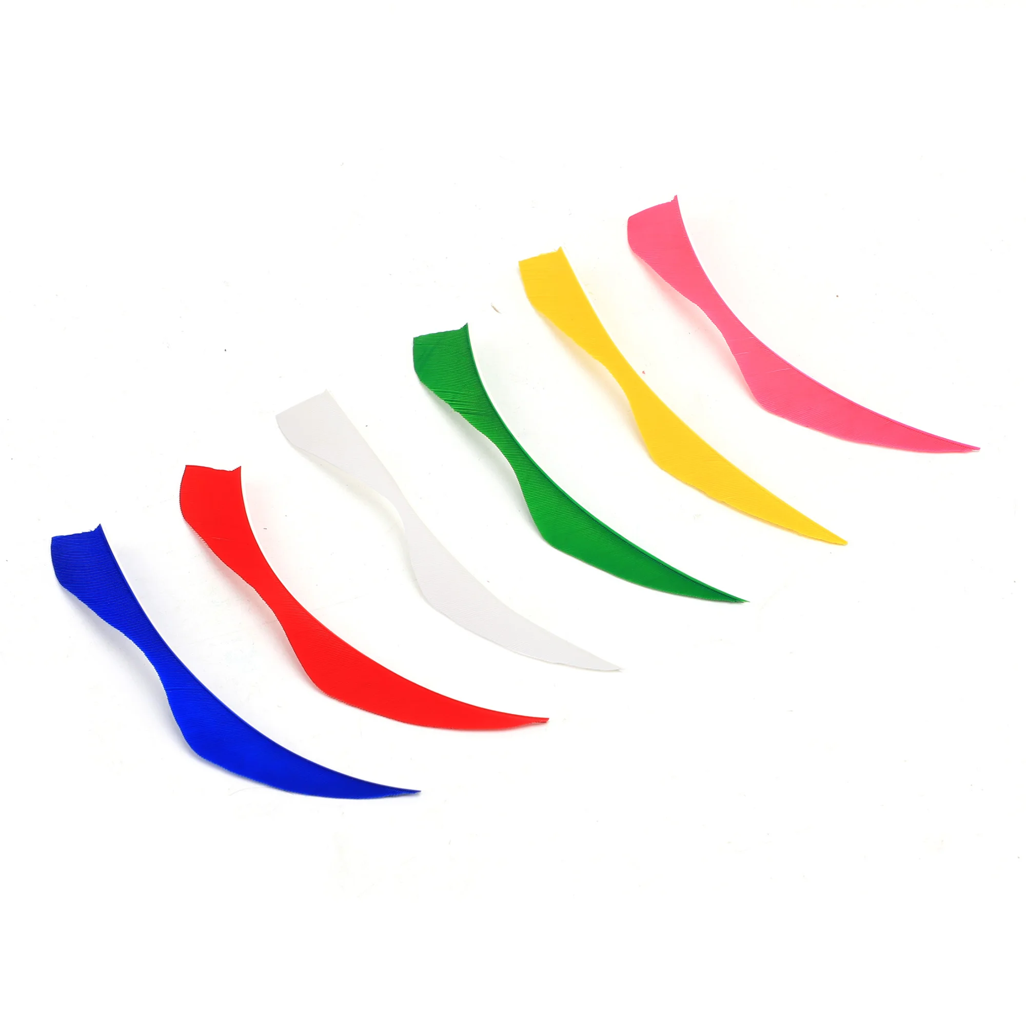 Description Picture 2 of itemACCMOS 50PC 5inch Turkey Feather Wavy Feather Archery Shaft Making Accessories Real Feathers Unique Shaped Feather Arrows