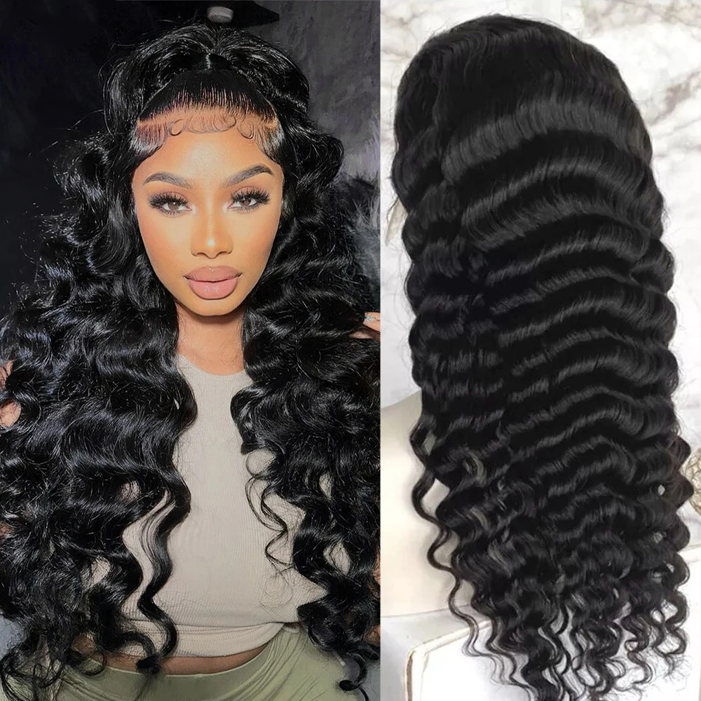 250 Density Loose Deep Wig 13x6 HD Lace Front Wig Glueless Wig Human Hair Wear and Go 6X6 Lace Closure Wig 13x4 Lace Frontal Wig