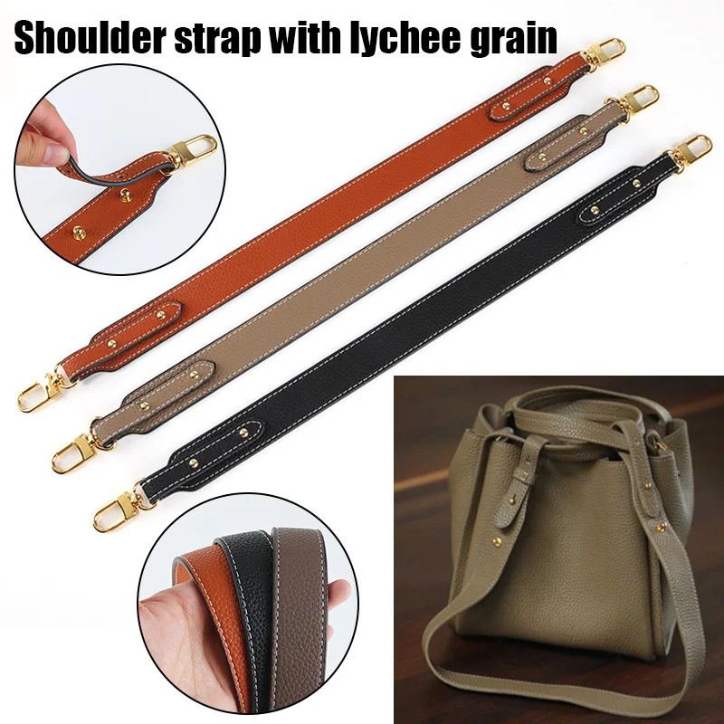 

53cm Cow Leather Bag Straps Women Handbag Handle Belt Shoulder Wide Strap Bag Part Belt Genuine Leather Strap Bag Accessories