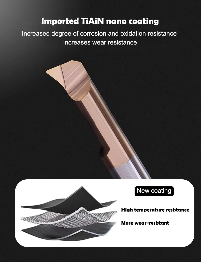 GAMONT MQR Kopier-Bohrwerkzeuge mit kleinem Durchmesser, Wolframstahl-Hartmetall, CNC-Maschine, seismisch beständig, interne Nut-Bohrwerkzeug – Detail 4